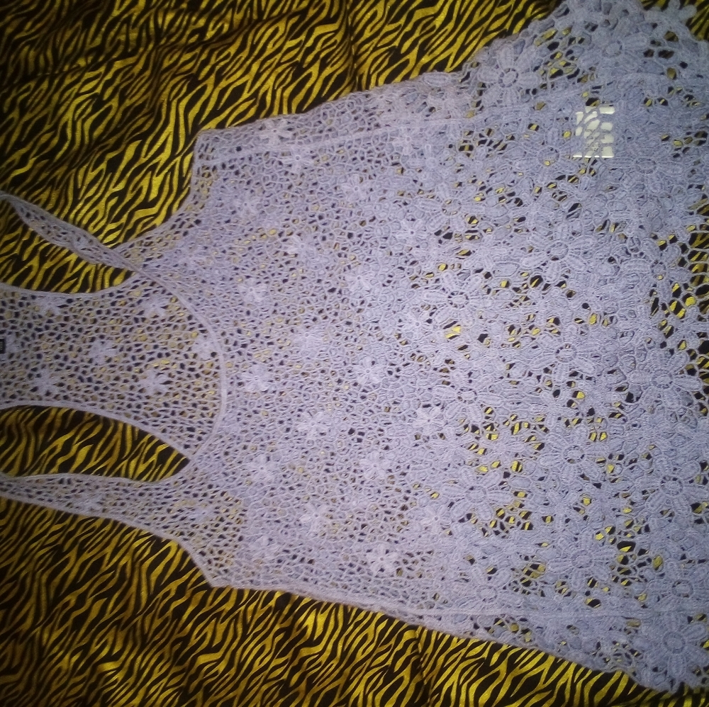 Cloth laced tank top